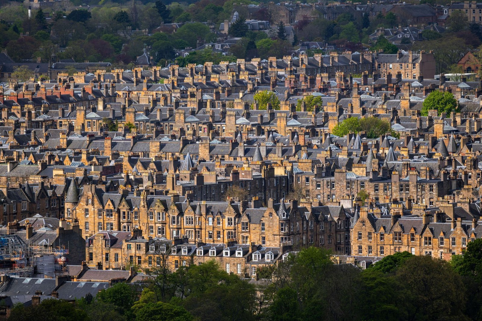 Stone buildings in Edinburgh