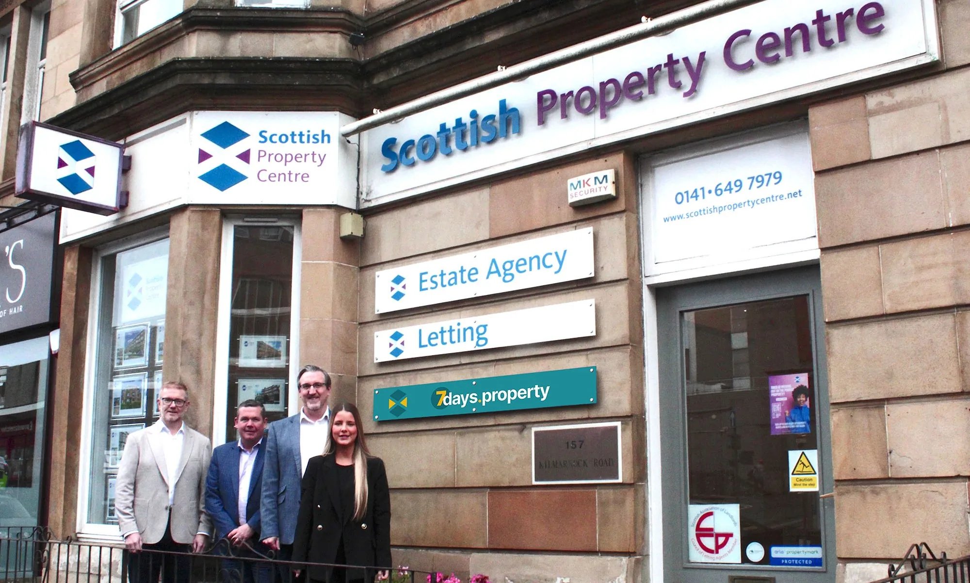 7days.property launch — the team and partners on day one
